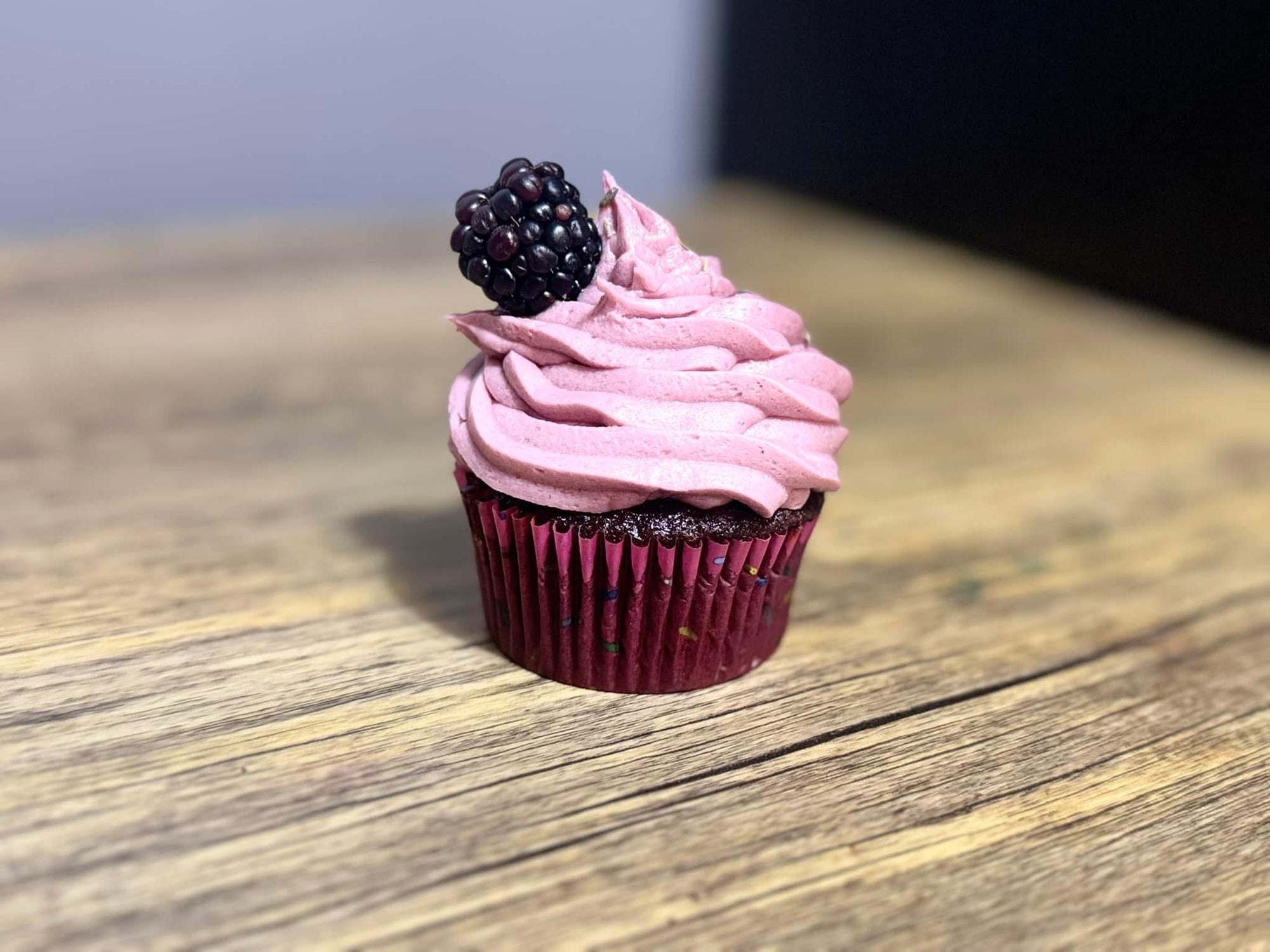 Blackberry Lavender Cupcakes